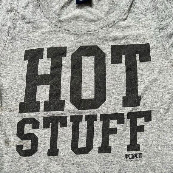 Vintage y2k Bimbo VS Pink Hot Stuff Tee - Picture 2 of 7